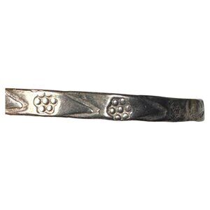 VTG Sterling Silver 925 Hecho en‎ Mexico floral Stacker Bangle Bracelet